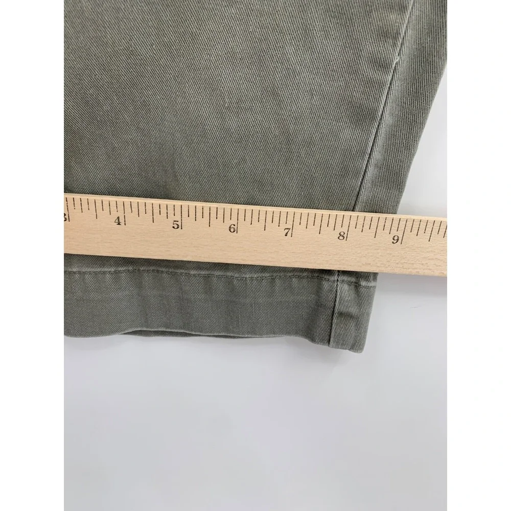 Vintage Polo Ralph Lauren Pants Mens 35x30 Green Cotton Chino Straight Leg